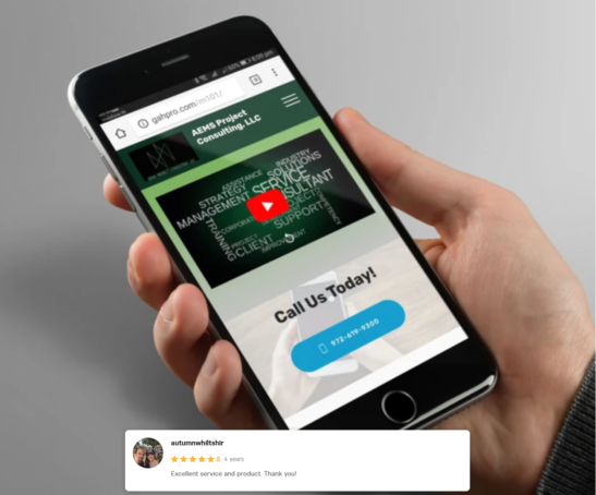 AEMS Project Consulting LLC Web Design Portfolio