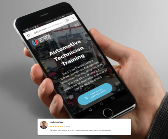 Universal Technical Institute Web Design Portfolio