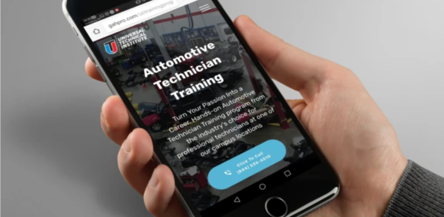 Universal Technical Institute Web Design Portfolio