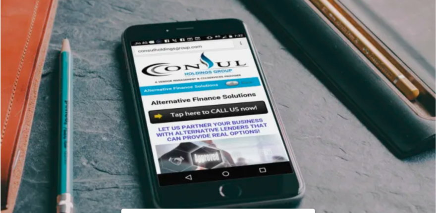 Consul Holdings Group Web Design Portfolio